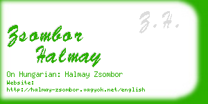 zsombor halmay business card